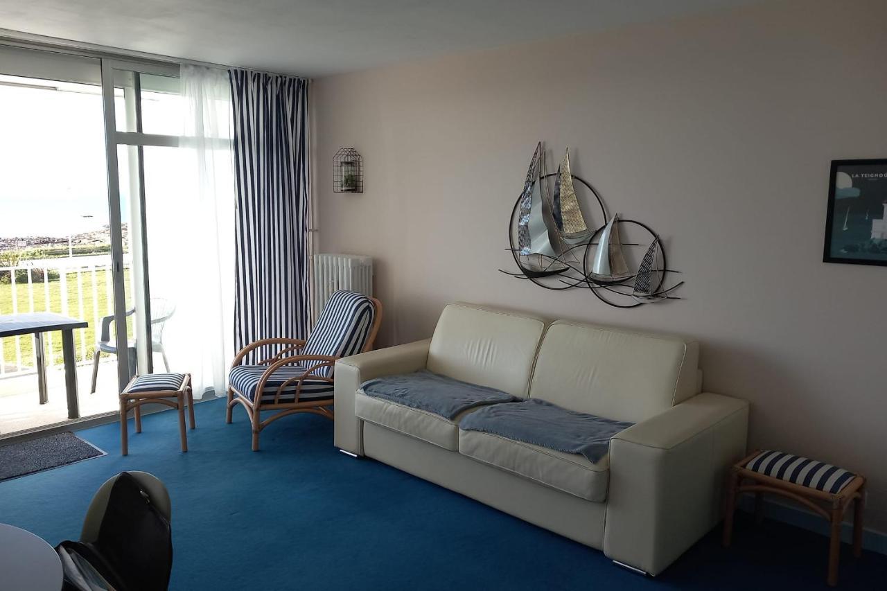 Grand Studio Vue Mer Dans Residence Des 3 Iles Pres De La Thalasso Quiberon Luaran gambar