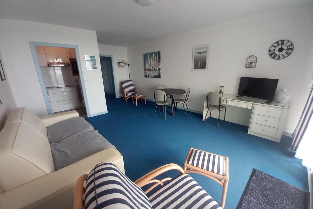 Grand Studio Vue Mer Dans Residence Des 3 Iles Pres De La Thalasso Quiberon Luaran gambar